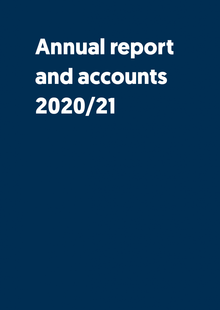 Annual report 2020/21 front cover